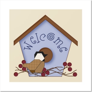 Welcome Country Bird House Posters and Art